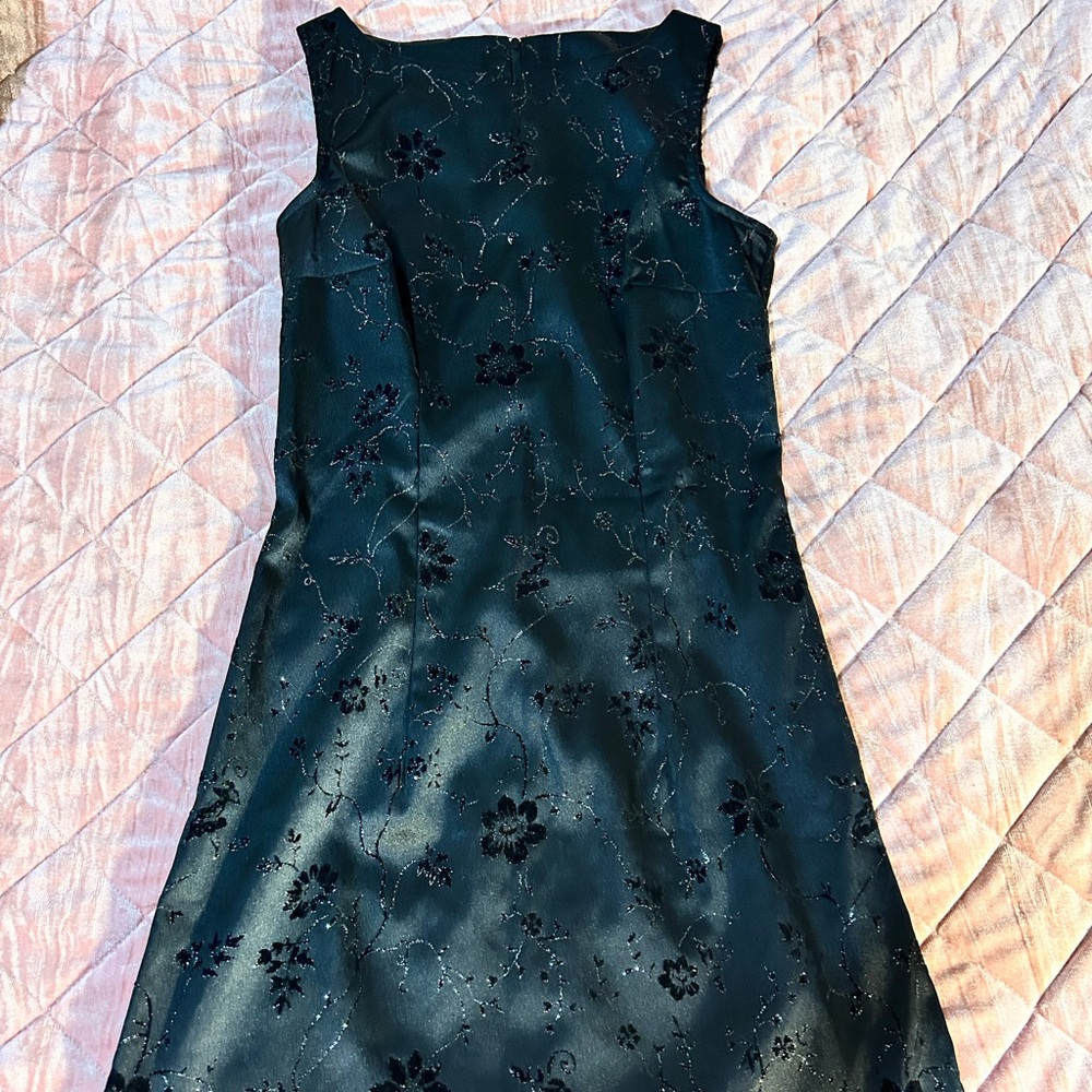 Elegant Black Floral Dress